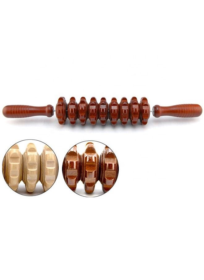 Arabest 1 PCS Wood Therapy Massage Tool Lymphatic Drainage Massager Anti Cellulite Fascia Massage Roller for Full Body Muscle Pain Relief  - Image 2