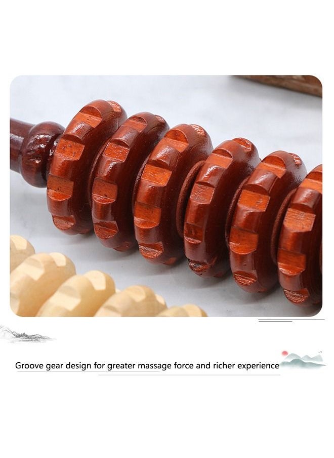 Arabest 1 PCS Wood Therapy Massage Tool Lymphatic Drainage Massager Anti Cellulite Fascia Massage Roller for Full Body Muscle Pain Relief  - Image 3