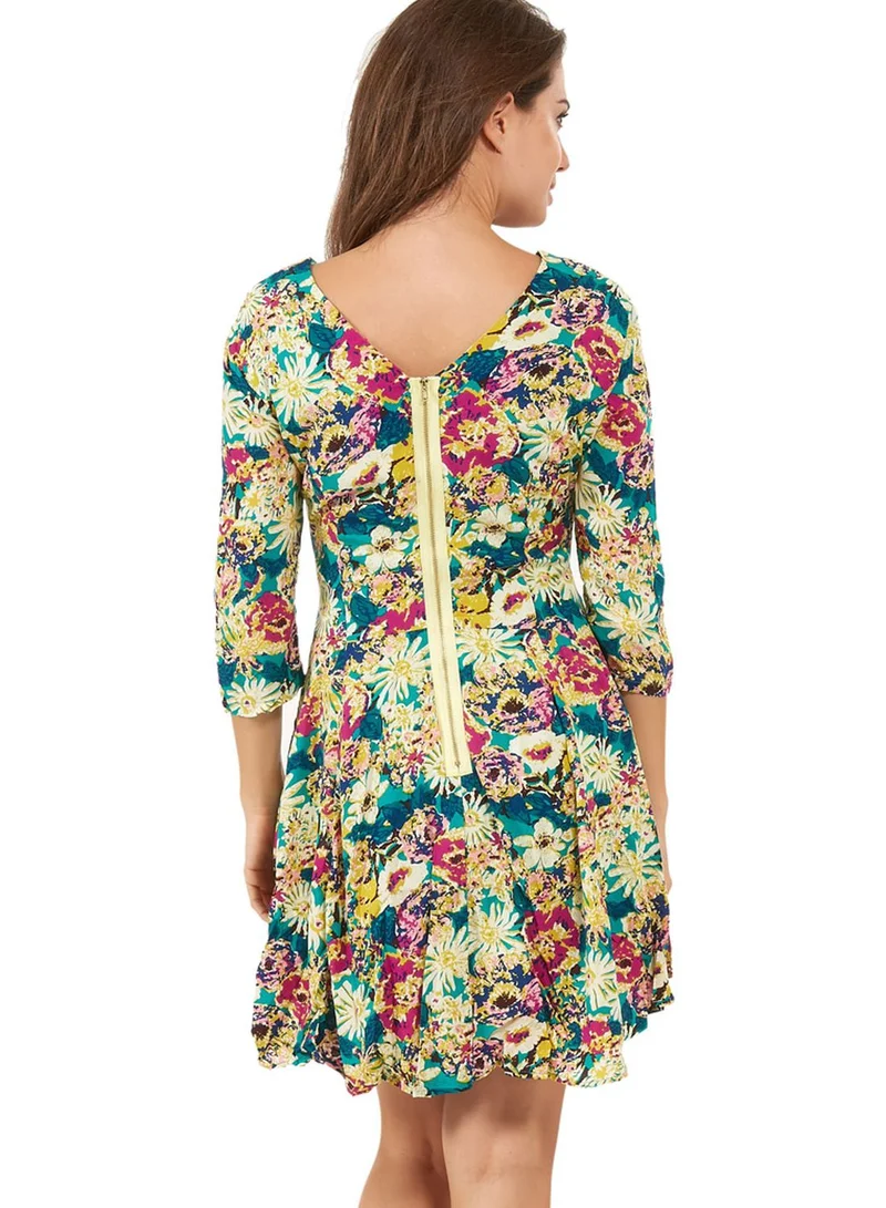 Ginger Printed Skater Dress