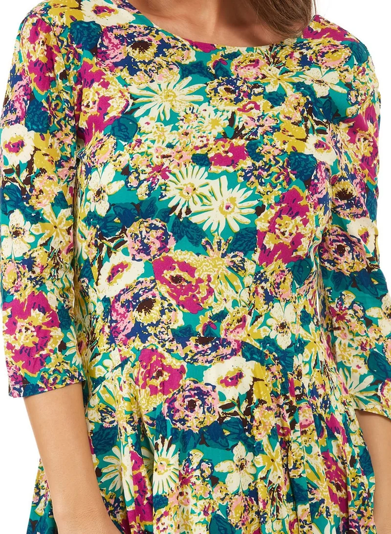 Ginger Printed Skater Dress