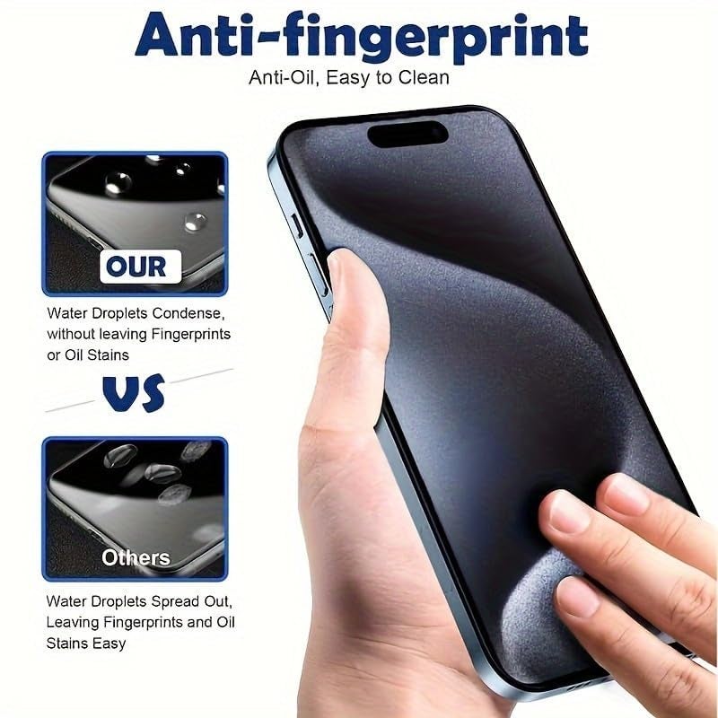 OpenTech Military-Grade Tempered Glass Screen Protector for iPhone 16 Pro/iPhone 17 With Edge To Edge Full Screen Coverage | Scratch Resistant | Case Friendly | Easy Installation Kit. - Image 3