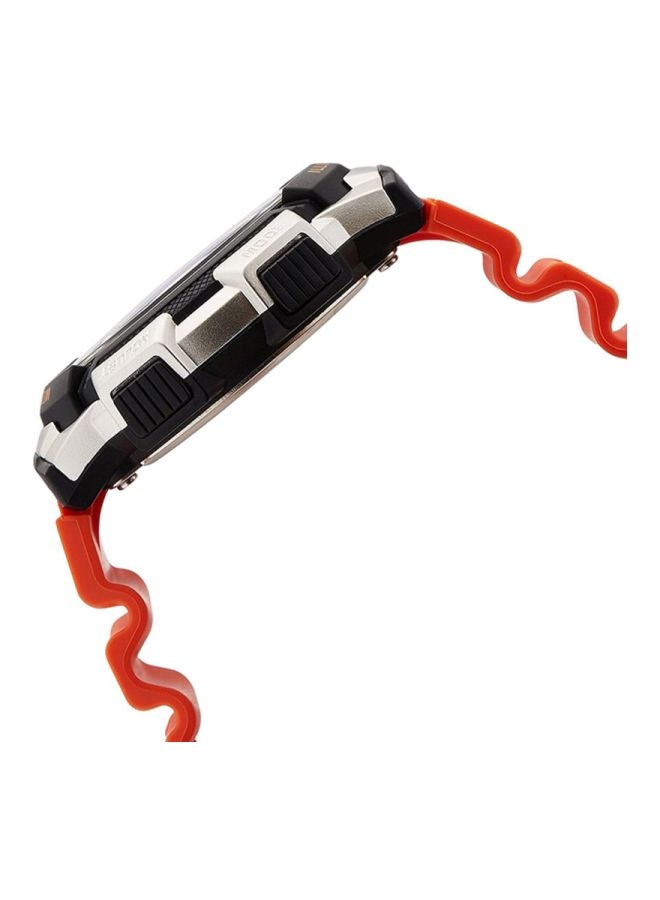 كاسيو ساعة يد شبابية رقمية مقاومة للماء طراز AE-1000W-4BVDF - مقاس 48 مم - لون برتقالي رجال - Image 3