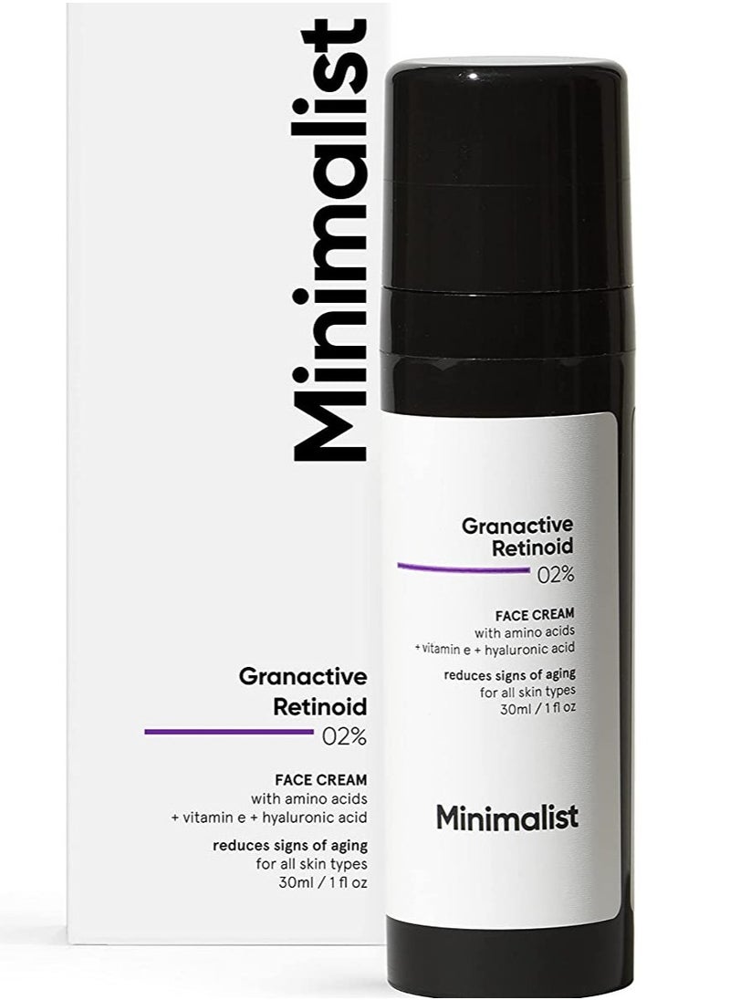 MINIMALIST 2% Retinoid Anti Ageing Night Cream 30ml  - Image 1