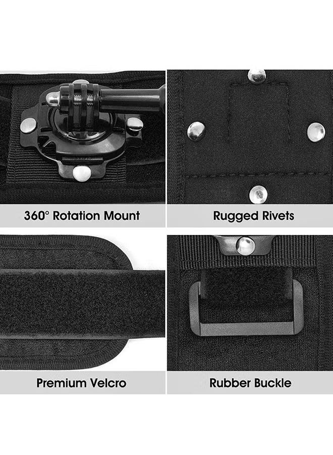 حامل معصم قابل للتعديل يدور 360 درجة لكاميرات GoPro HERO 13 / 12 / 11 / 10 / 9 / 8 / 7 / 6 / 5 / 5S / 4 / 4S / 3+ MAX Fusion وغيرها من كاميرات الحركة - Image 4