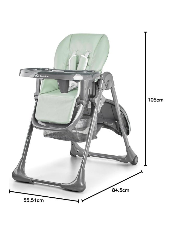 Kinderkraft Kinderkraft - Baby High Tastee Chair Olive - 20884  - Image 4