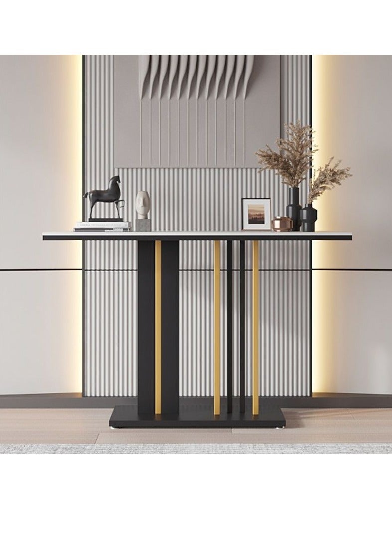 JOMILA Sofa Table Narrow with Metal Legs Console Table Modern Entryway Table Long Foyer Sofa Behind Couch Table for Entrance Living Room - Image 4