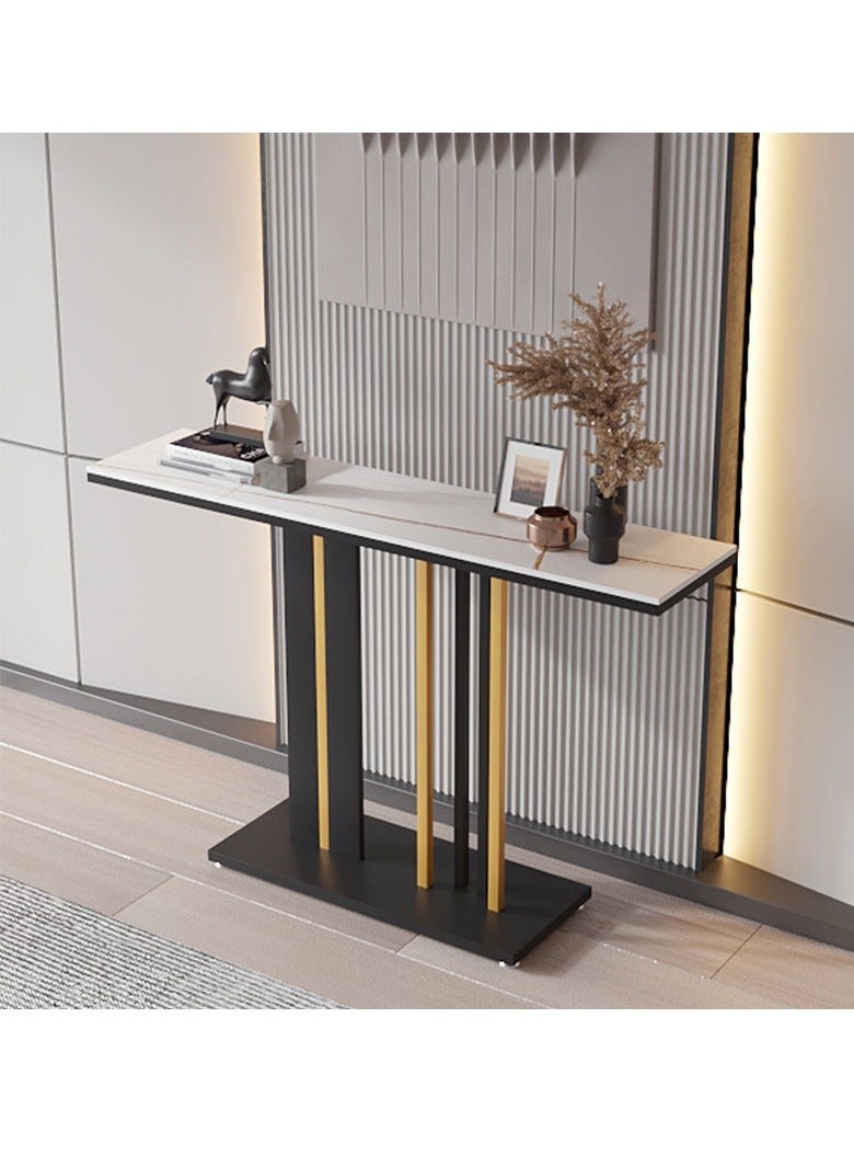 JOMILA Sofa Table Narrow with Metal Legs Console Table Modern Entryway Table Long Foyer Sofa Behind Couch Table for Entrance Living Room - Image 5