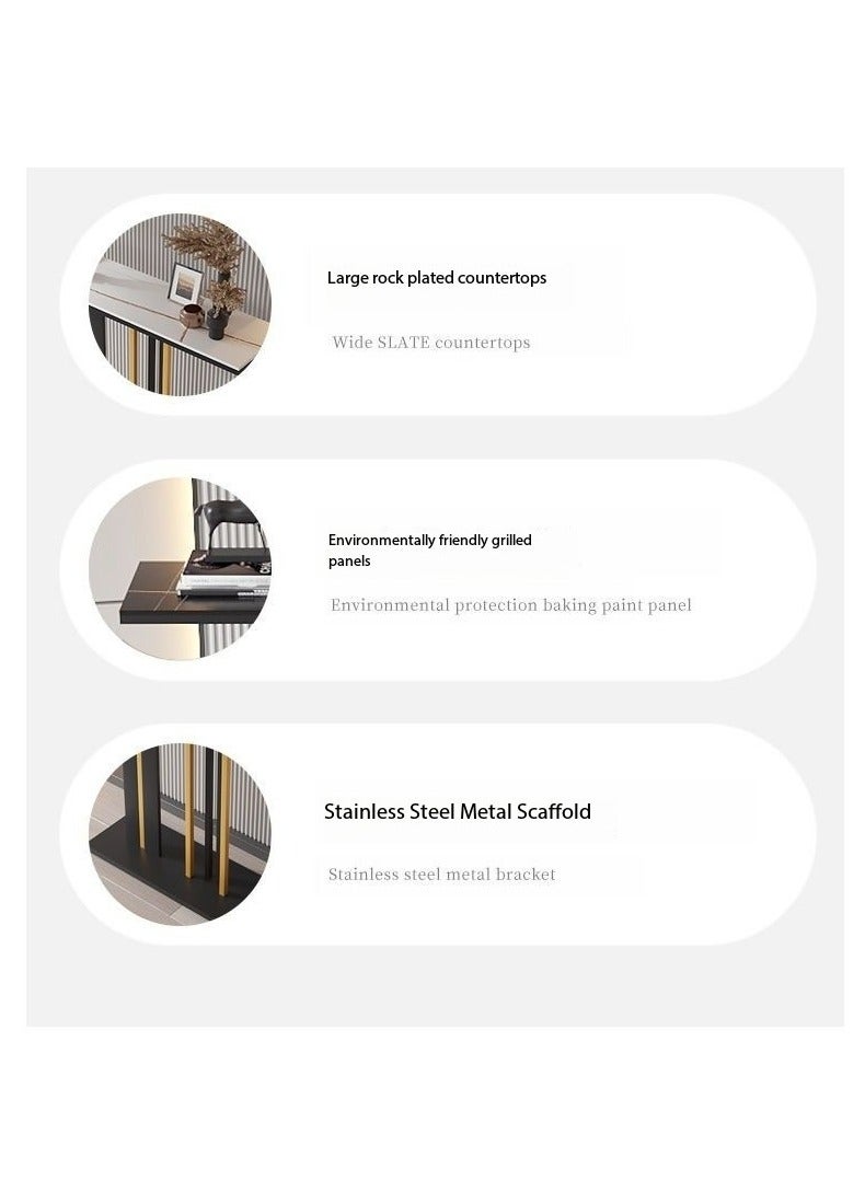 JOMILA Sofa Table Narrow with Metal Legs Console Table Modern Entryway Table Long Foyer Sofa Behind Couch Table for Entrance Living Room - Image 3