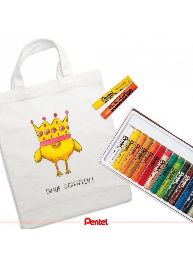 Pentel Arts Fabric Fun Pastel Dye Sticks, 15 Color Set (PTS-15) - Image 4