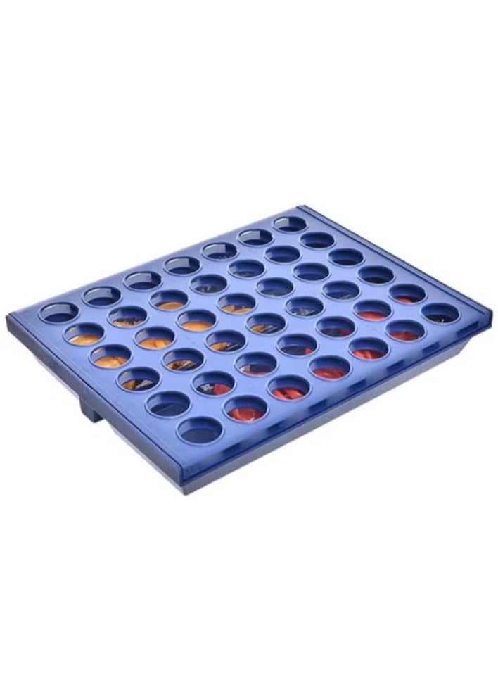 Plastic Connect 4 Game with a sliding board made of high-quality materials, an ideal travel companion that adds more entertainment for children - multi-colored Baby  - Image 2