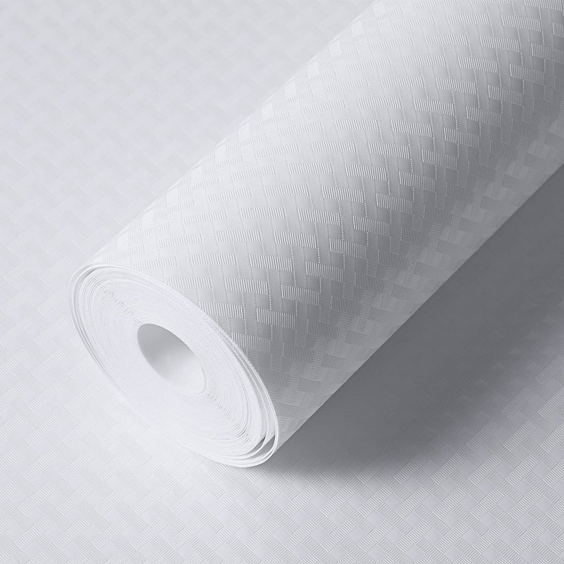 StaHom Shelf Liners for Kitchen Cabinets Refrigerator Liners Waterproof  OilProof Kitchen Cupboard Liner NonSlip Drawer Mats Non Adhesive Fridge Liner for ShelvesWhite 118 x 118 Inches