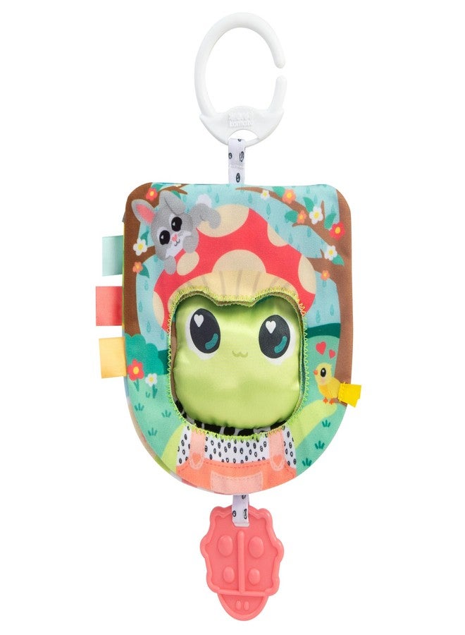 Lamaze Finlee’s Look Book - Interactive Crinkle Book for Sensory and Developmental Play - Clip on for Stroller, Car Seat or Diaper Bag - High Contrast Touch and Feel Baby Books - Ages 6 Months and Up - Image 1