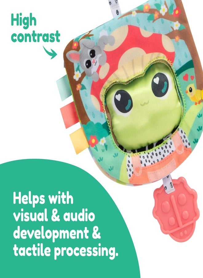 Lamaze Finlee’s Look Book - Interactive Crinkle Book for Sensory and Developmental Play - Clip on for Stroller, Car Seat or Diaper Bag - High Contrast Touch and Feel Baby Books - Ages 6 Months and Up - Image 2