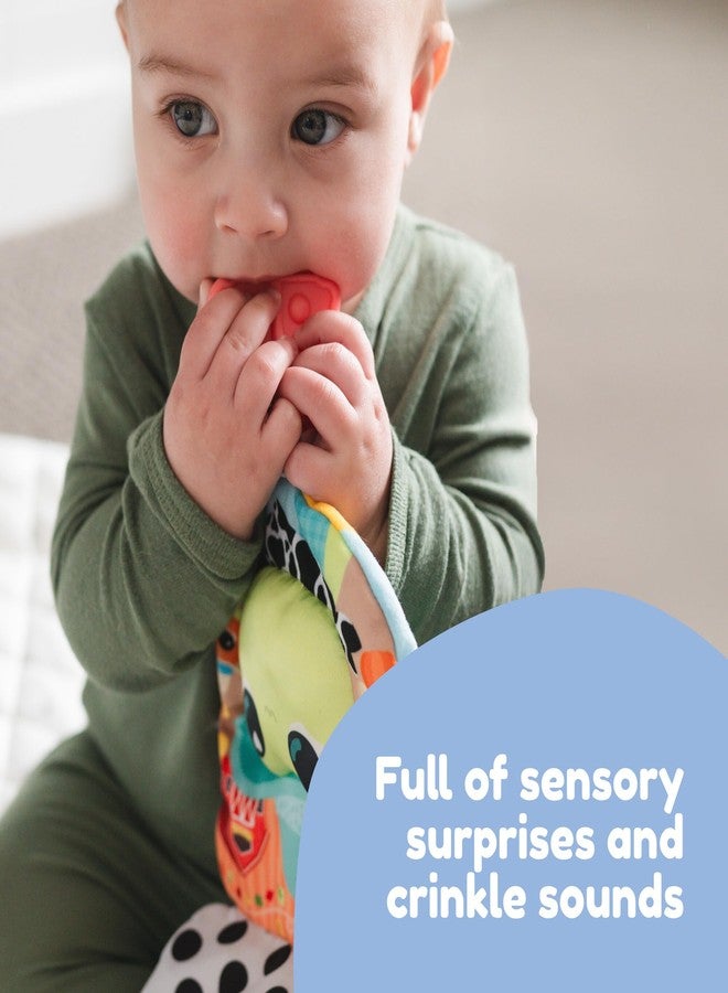 Lamaze Finlee’s Look Book - Interactive Crinkle Book for Sensory and Developmental Play - Clip on for Stroller, Car Seat or Diaper Bag - High Contrast Touch and Feel Baby Books - Ages 6 Months and Up - Image 3