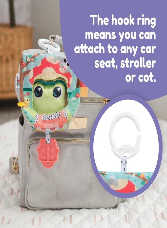 Lamaze Finlee’s Look Book - Interactive Crinkle Book for Sensory and Developmental Play - Clip on for Stroller, Car Seat or Diaper Bag - High Contrast Touch and Feel Baby Books - Ages 6 Months and Up - Image 4