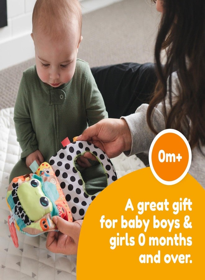 Lamaze Finlee’s Look Book - Interactive Crinkle Book for Sensory and Developmental Play - Clip on for Stroller, Car Seat or Diaper Bag - High Contrast Touch and Feel Baby Books - Ages 6 Months and Up - Image 5