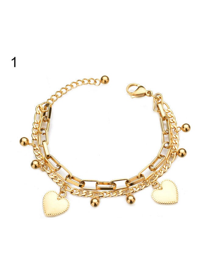 NIBEMINENT - Multi-Layer Love Heart Beads Bracelet - Image 1