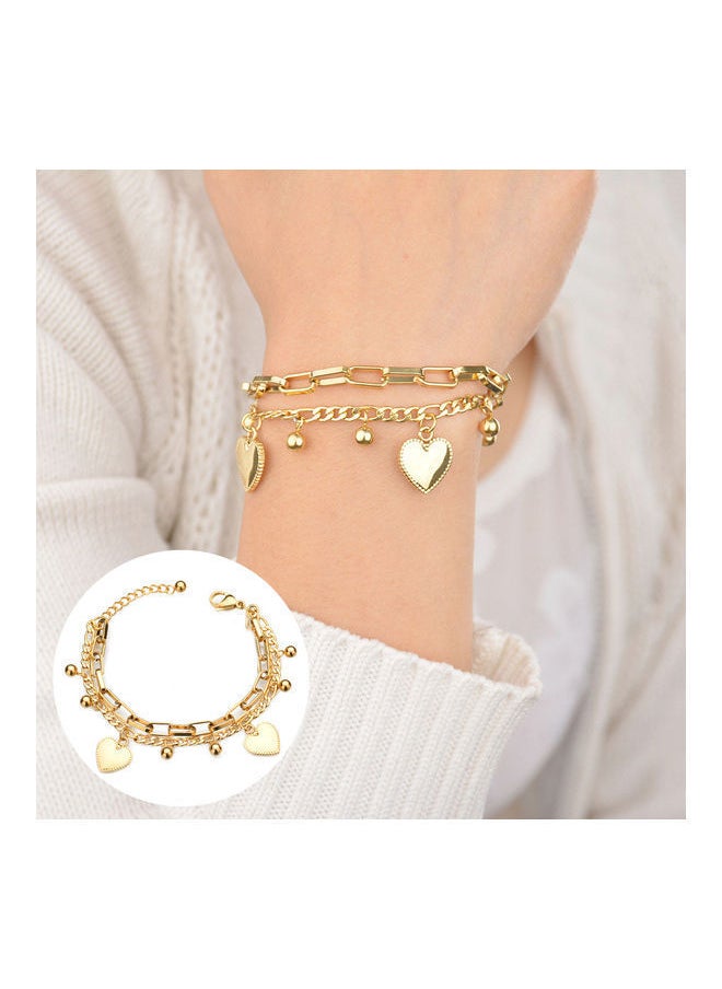 NIBEMINENT - Multi-Layer Love Heart Beads Bracelet - Image 1