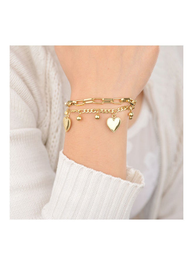 NIBEMINENT - Multi-Layer Love Heart Beads Bracelet - Image 1