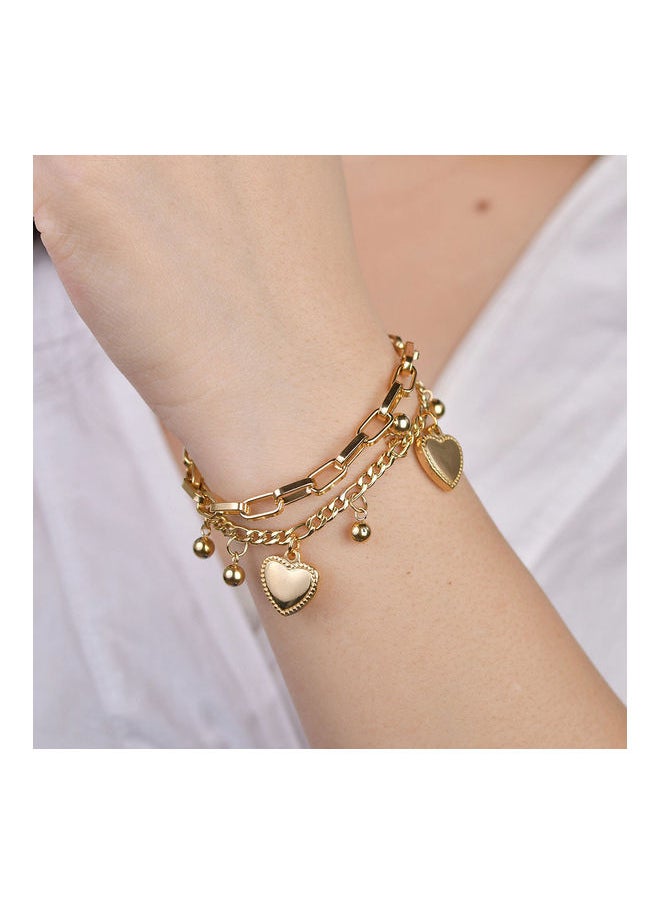 NIBEMINENT - Multi-Layer Love Heart Beads Bracelet - Image 1