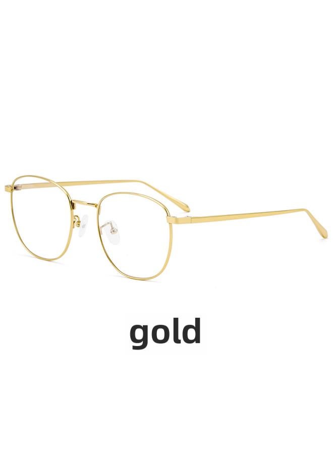Generic Lisa With Pure Titanium Glasses Frame Female Shenzhen Retro Net Red Large Frame Flat Glasses Frame F3 0 5 