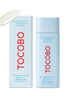 Tocobo Tocobo Bio Watery Sun Cream SPF50+ PA++++ – Korean Sunscreen 50ml – Hydrating & Lightweight Face Sun Cream for Sensitive Skin – UV Protection & Non-Greasy Sun Cream for Oily & Dry Skin  - Image 1