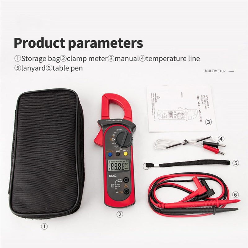 Battery Free Digital Clamp Meter AC DC Current Voltage Tester Electrical Multimeter - Image 4