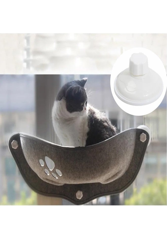 UtySty 4 Pack Cat Bed Window Suction Holder Replacement with Anchor Screws Cordless Cat Window Perch Suction Cups Holders for EZ Mount Kitty Sill Window Hammock Bed Seat Felt Kitten Car Bed Road Trip - Image 5