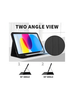 Sumkyle Case For Ipad Pro 11 Inch 2022 2021 2020 2018 Ipad Pro 11 Case With Pencil Holder Multi Angle Viewing Stand Tablet Cover Shockproof Protective Case Auto Wake Sleep Blue Marble  - Image 4