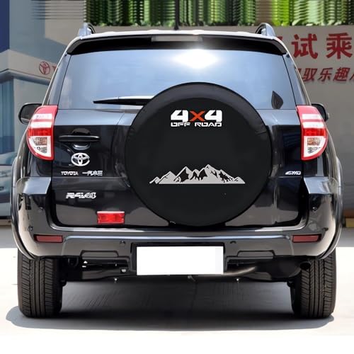 Tribones for Land Rover Discovery, Jeep SUVs, Toyota RAV4 Spare Tire Cover, Spare Wheel Cover, Tire Cover Protector (M Size, 225/65R17, 225/60R18, 235/55R19) - Image 3