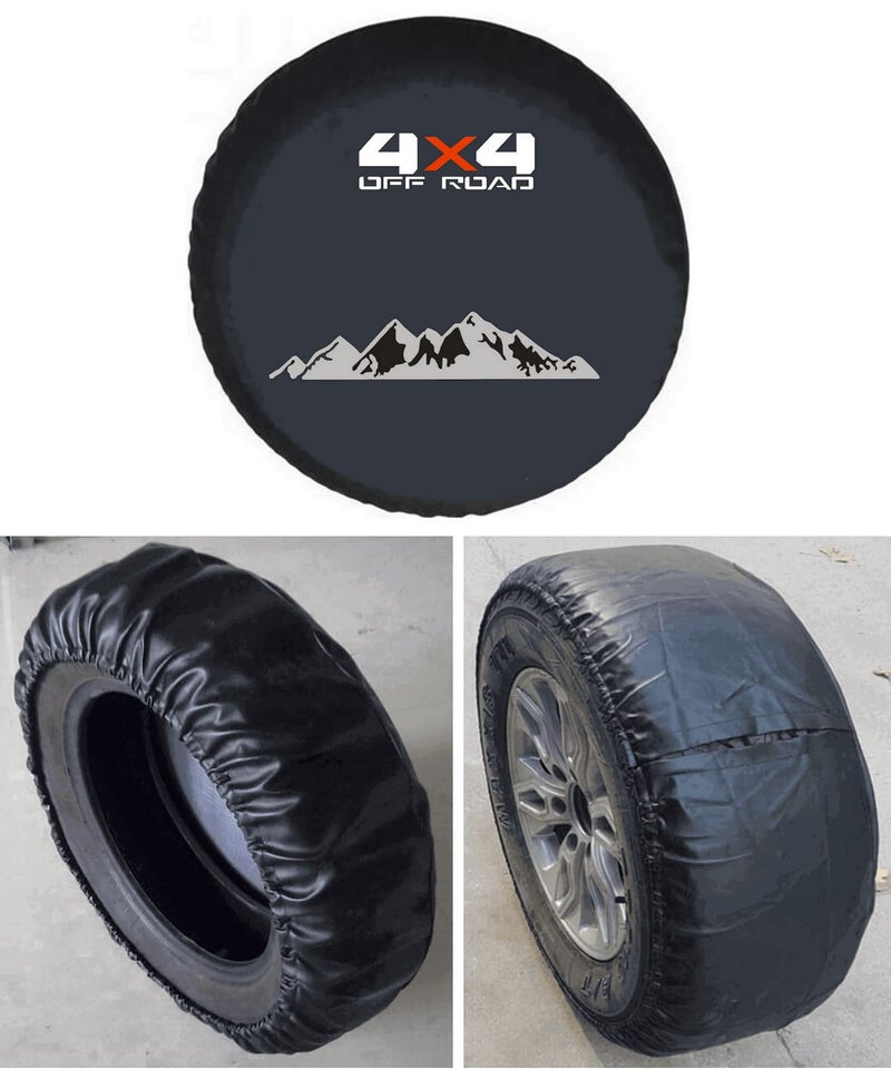 Tribones for Land Rover Discovery, Jeep SUVs, Toyota RAV4 Spare Tire Cover, Spare Wheel Cover, Tire Cover Protector (M Size, 225/65R17, 225/60R18, 235/55R19) - Image 4