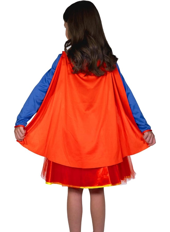 Ciao زي سوبر جيرل للأزياء للفتيات | زي خارق مرخص من دي سي كومكس | زي حفلات الأطفال واحتفالات الهالوين - Image 3