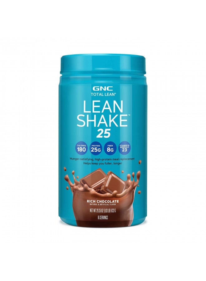 GNC GNC Total Lean | Lean Shake 25 Protein Powder | High-Protein Meal Replacement Shake | Rich Chocolate | 16 Servings - Image 1