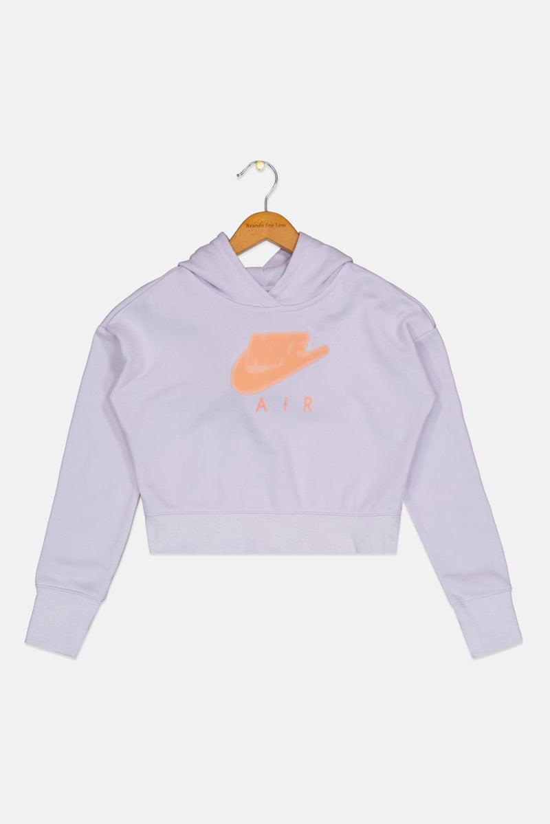 Nike Kids Boy Sportswear Fit Outdoor Sweatshirt, Lavender - Image 1