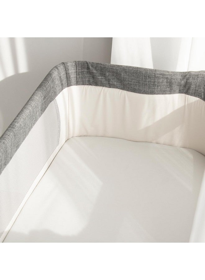 Biloban Bassinet Sheets Fit For Baby Delight And Koolerthings (3 In 1) Baby Bassinet,100% Cotton, 2 Pack, Ultra Soft Bassinet Sheet, White And Gray - Image 5