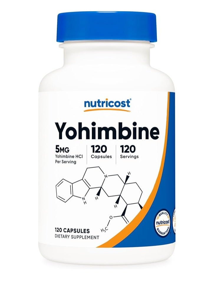 Nutricost Yohimbine HCL 5mg 120 Caps - Image 1