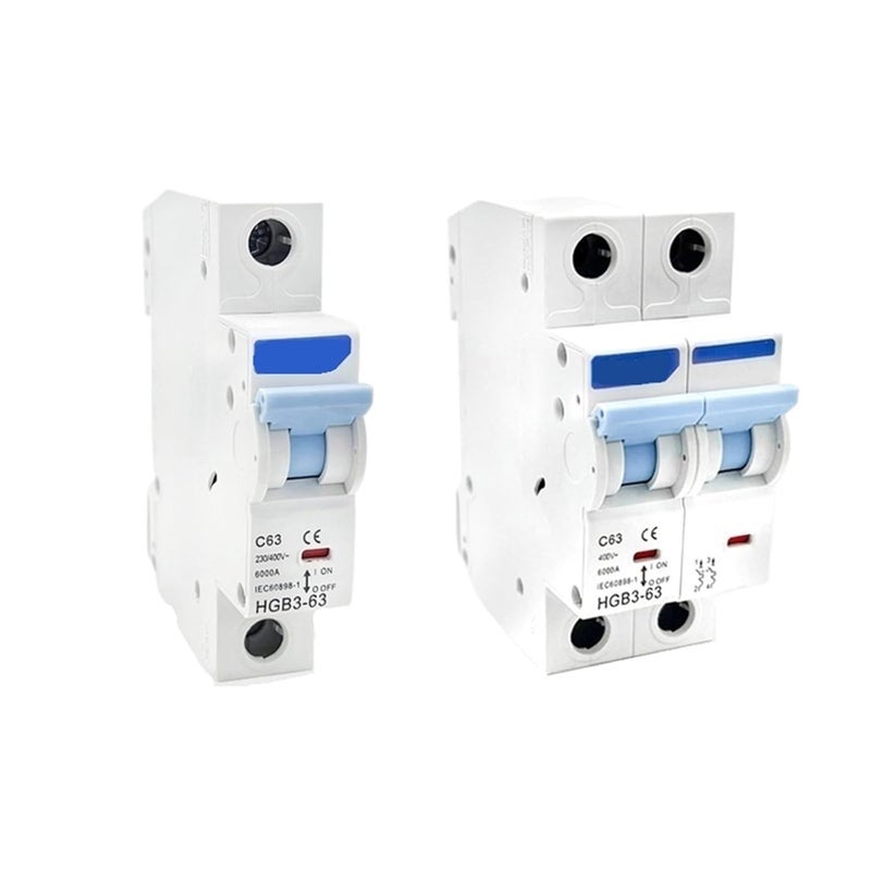 HGB3 63 16A 1P C Type Miniature Circuit Breaker 6KA AC 110V 230V 400V - Image 2