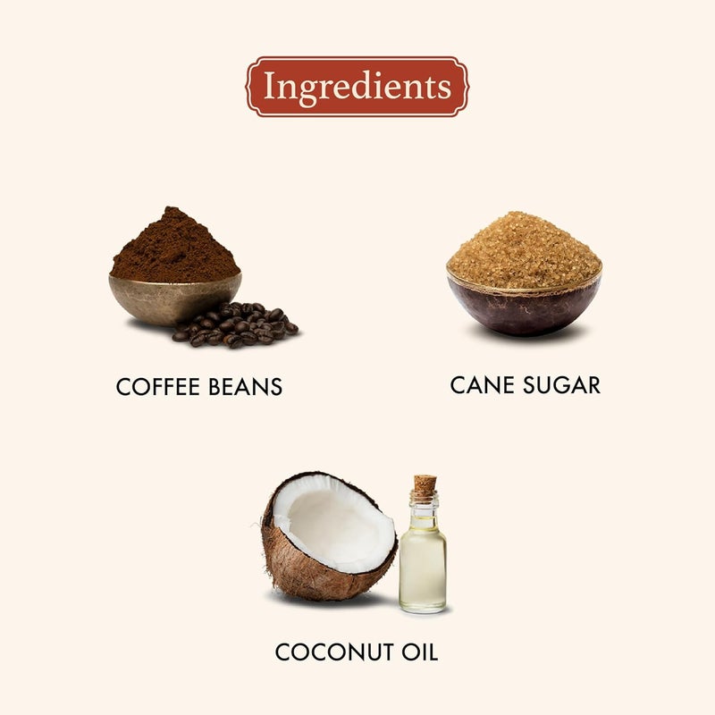 Old School Rituals Artisan Coffee  Raw Sugar Polishing Scrub  Natural Exfoliator for Tan Removal  Radiant Skin  Coffee  Sugar Body Scrub for Smooth Glowing Skin  Body Polisher for All Skin Types  200g - Image 4