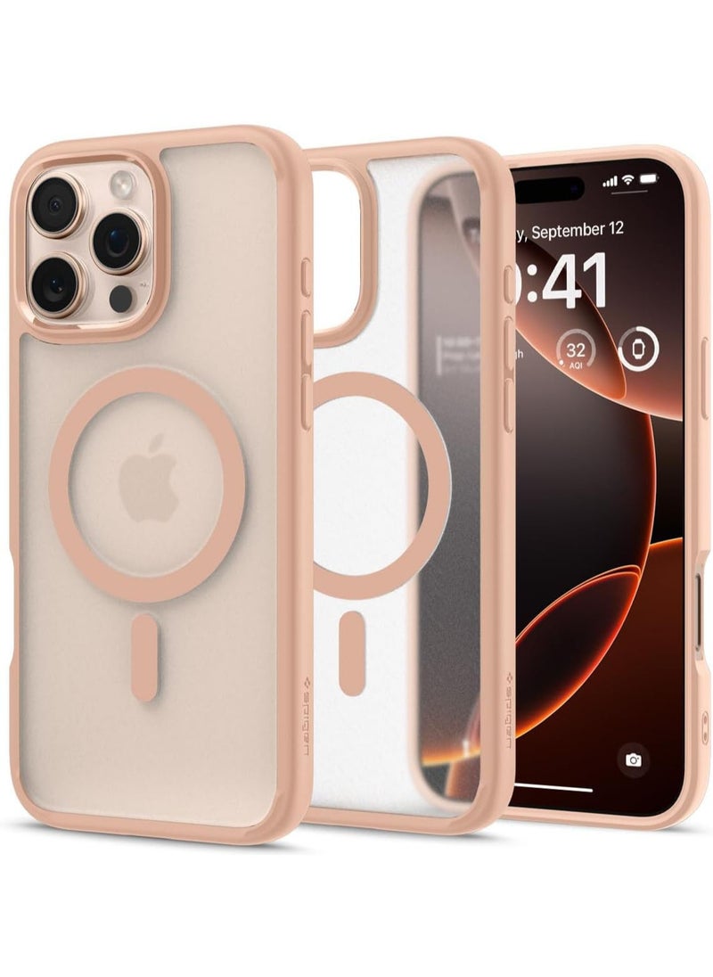 Spigen Ultra Hybrid MagFit for iPhone 16 Pro Max Case Cover with MagSafe (2024) - Frost Rose Titanium  - Image 1