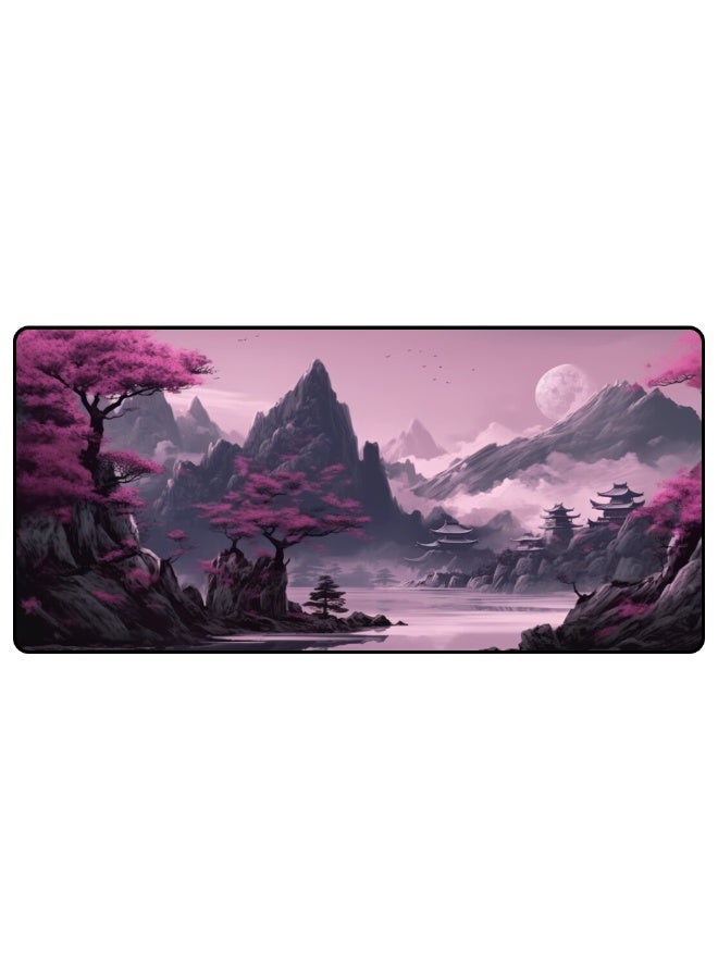 Large professional mouse pad measuring 70 x 30 cm - Stylish and modern design suitable for gaming and office work. High-quality, slip-resistant material provides precise control and smooth mouse movement. Ideal for computers and laptops. Soft surface, stable base, and exceptional long-lasting performance. Suitable for gamers, designers, and programmers.  - Image 2