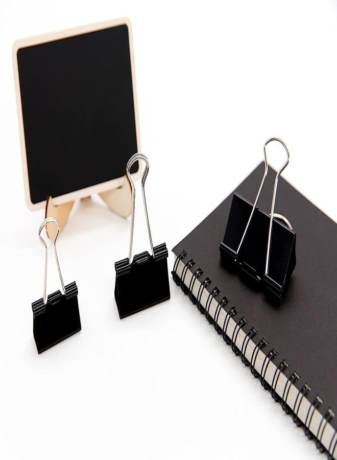 OSFT Large Binder Clips 1.6-Inch Width, Big Paper Clamps Clips for Office Supplies, 0.7Inch Capacity, Black (25) - Image 2