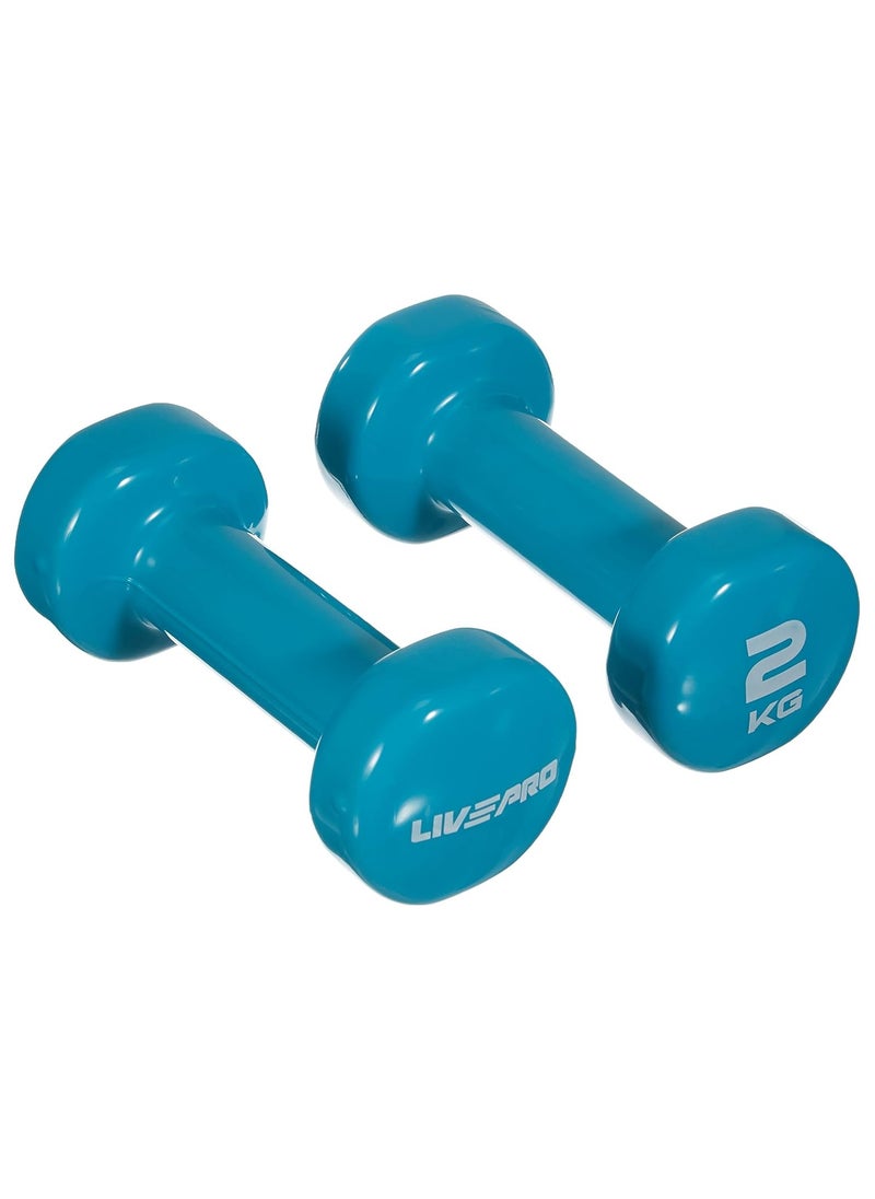 TA SPORT - Dumbbells Livepro Colored Studio Dumbbell Lp8076 - 2Kg - Image 1