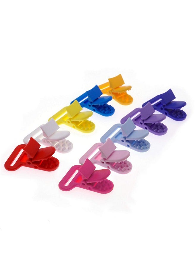 Sutoyuen - 20Pcs Plastic Pacifier Clips Holders Suspender Clips For Teething Toys Baby Blankets Dummy Bib Leash Fit For 25Mm Ribbon - Image 1