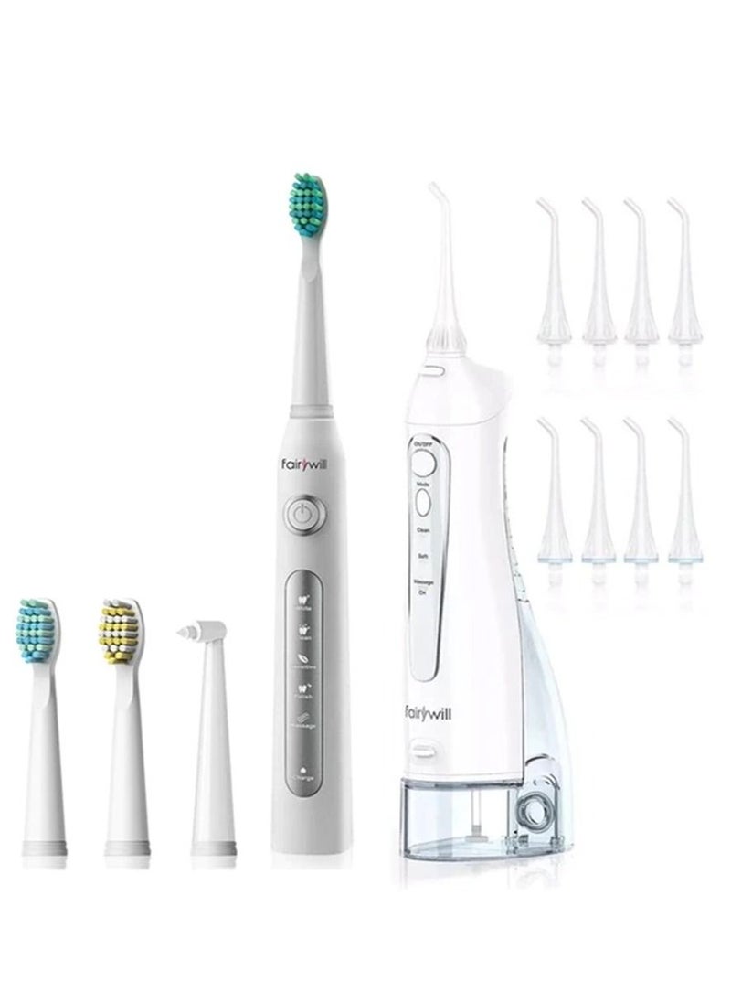 Fairywill - Portable Oral Irrigator USB Rechargeable Dental Water Flosser Jet Irrigator Dental Teeth Cleaner 3 Modes 300ML - Image 1