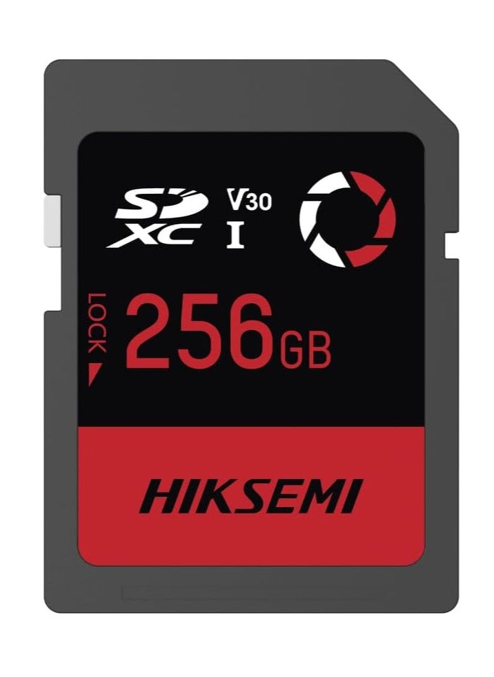 HIKSEMI HS-SD-E30/256G SD Memory / Class 10 of 256GB / Specialized for Commercial Drones, Photography and Video Cameras / 180 MB/s Reading / 150 MB/s Writing 