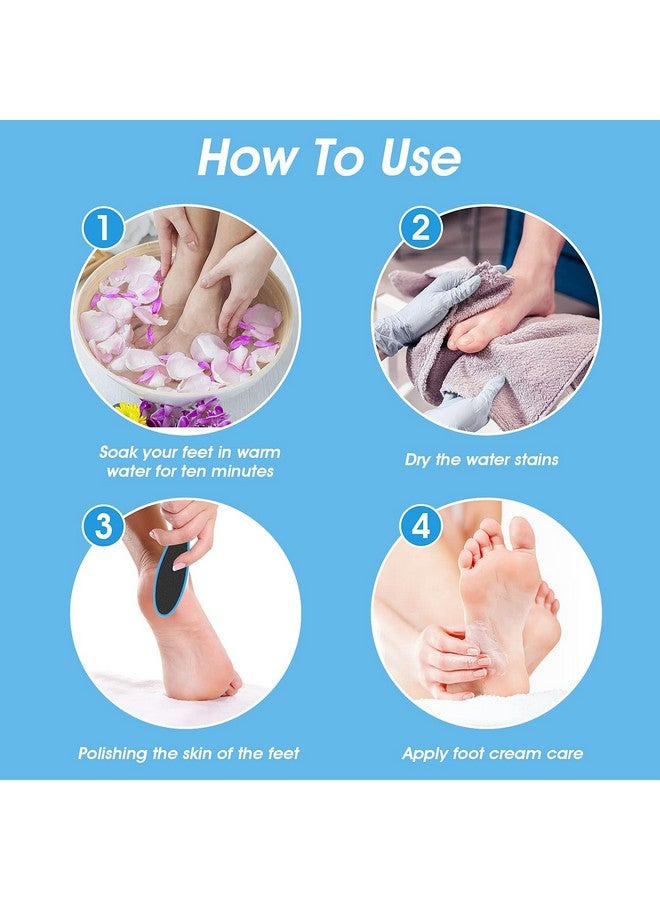 WLLHYF 4 Pieces Double Sided Pedicure Foot File Foot Scraper Exfoliator Remover Dead Skin Hard Skin Calluses Foot Scrubber Reusable Foot Care Pedicure Tool For Wet And Dry Cracked Feet 2 Sizes - Image 5