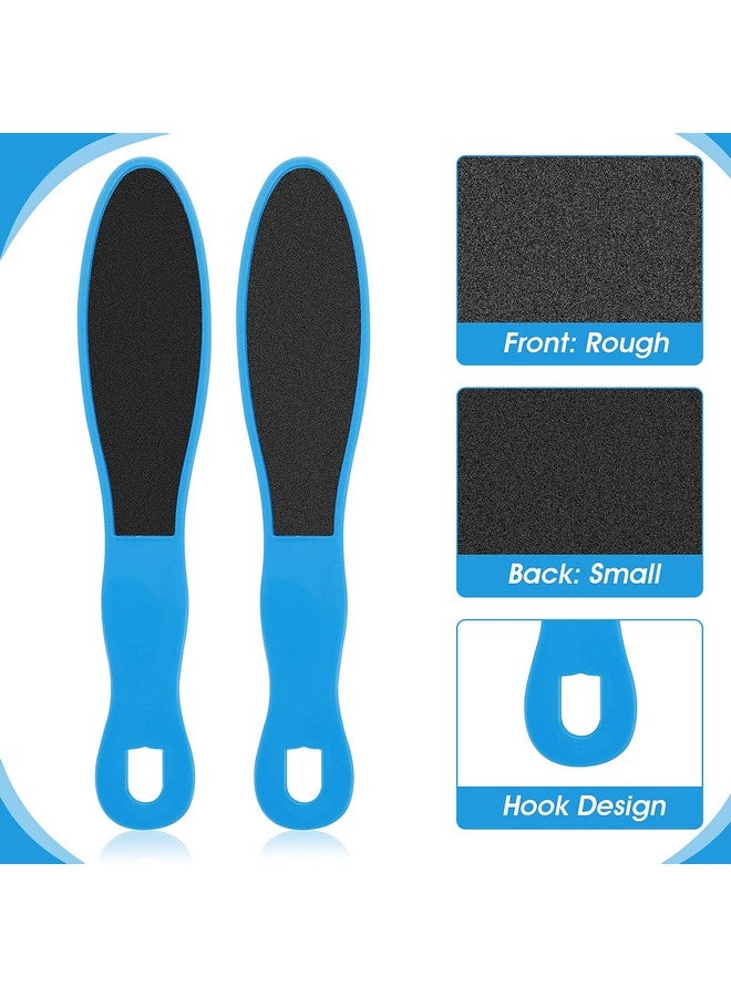 WLLHYF 4 Pieces Double Sided Pedicure Foot File Foot Scraper Exfoliator Remover Dead Skin Hard Skin Calluses Foot Scrubber Reusable Foot Care Pedicure Tool For Wet And Dry Cracked Feet 2 Sizes - Image 2