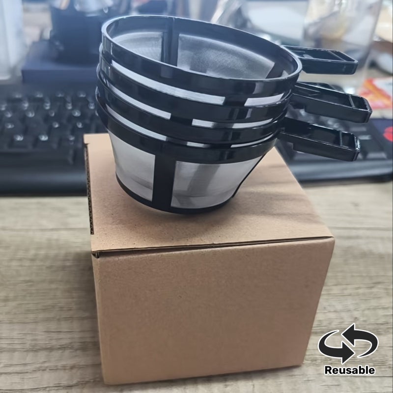 Reusable Nylon Mesh Coffee Filter Basket With Handle A Box - Image 1