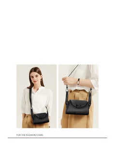 Bostanten Bostanten Women's Multipurpose Shoulder Bag - Eco-Friendly Vegan Leather with Adjustable Strap / Black  - Image 2