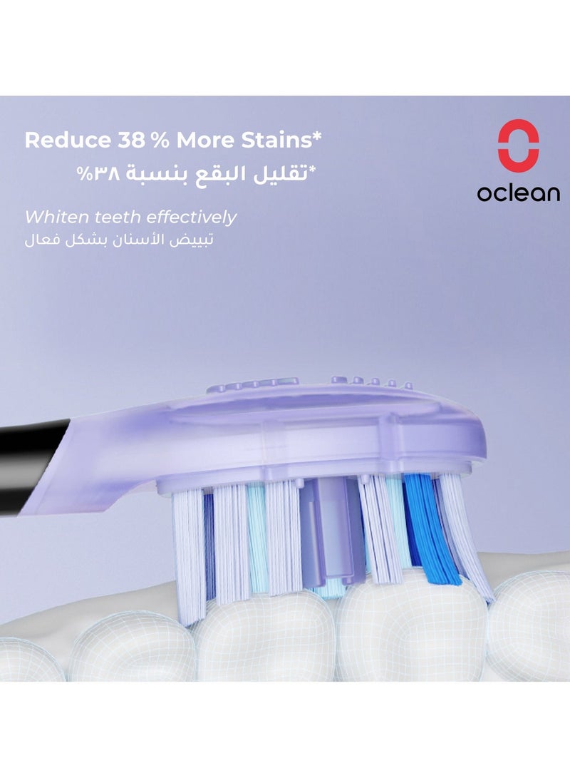 Oclean Brush Head ning & Deep Clean Black — White — Ultra Uw02 Stain - Polishing Element - 2 - Pack - Image 3